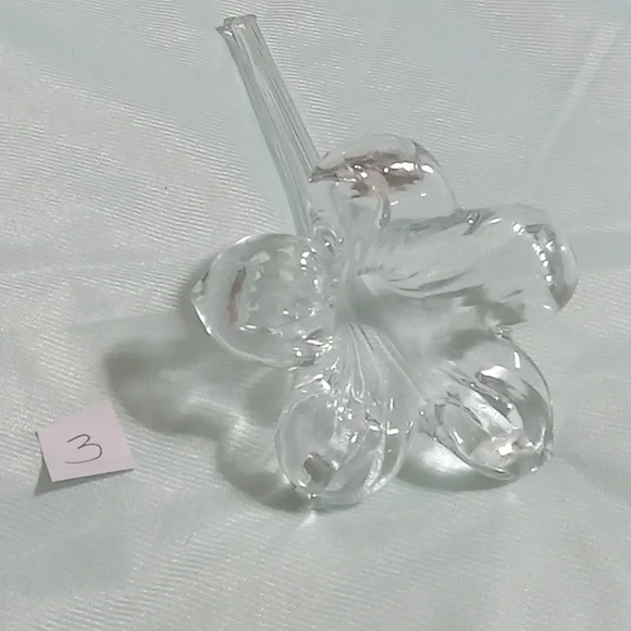 Blown Glass Art Flower Lily bud vase pk#3 - Picture 2 of 7